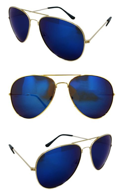 Classic Aviator Mirrored Fashion Sunglasses