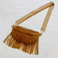 Vegan Leather Fringed Or Not Sling Bag