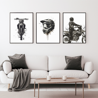 Dirt Bike Dreams Wall Prints - Digital Download