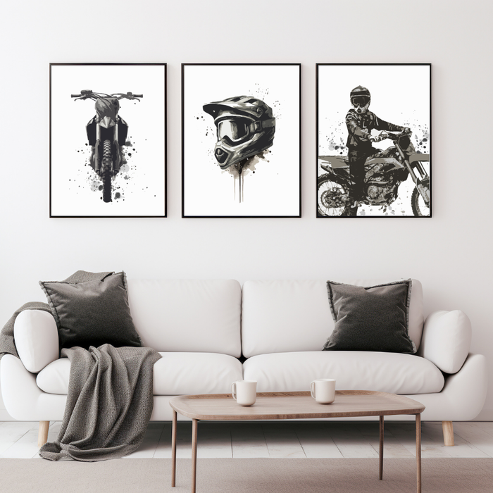 Dirt Bike Dreams Wall Prints - Digital Download