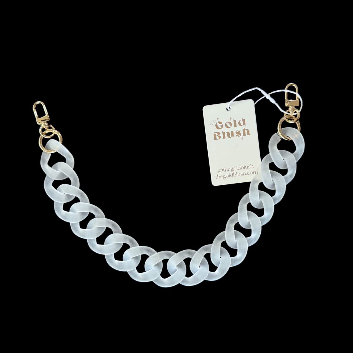 Acrylic Luxe Bag Chain | 18" Multi-Use Handle, Strap & Décor
