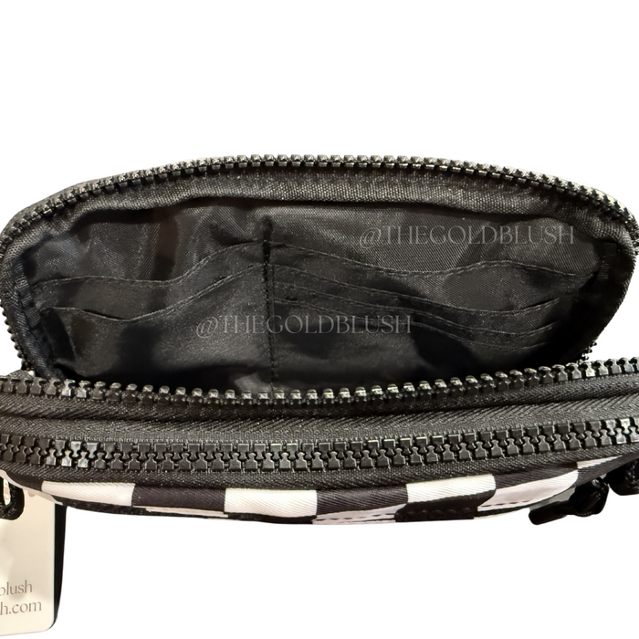 Gold Blush DualMode 2 in 1 Wallet RFID Protected– Nylon Wristlet & Crossbody Bag for Women, Fits Most Smartphones, Stylish & Versatile