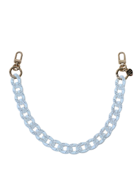 Gold Blush Crystal Luxe Bag Chain- Matte Pastel Acrylic Mini Bag Chain Decor or Replacement Strap for Purses, Handbags