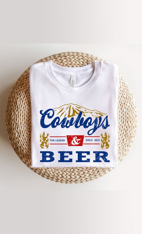 Vintage Western Cowboys Beer Graphic Tee