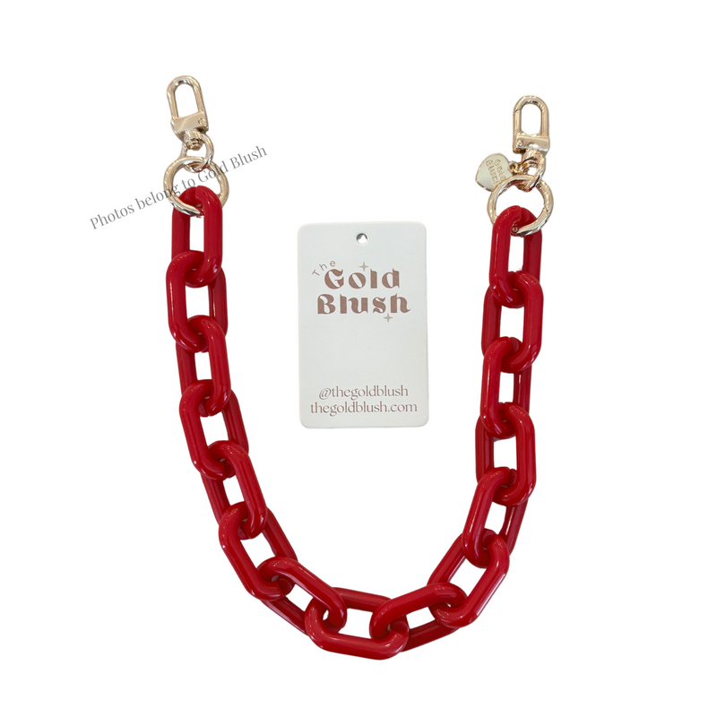 Gold Blush PopLinks – Chunky Acrylic Bag Chain for Purses, Handbags & Crossbodies (Decor or Handle)