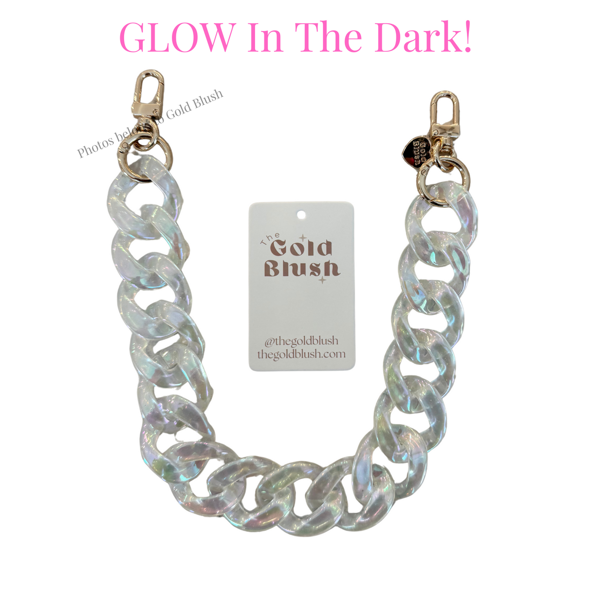 Acrylic Luxe Bag Chain | 18" Multi-Use Handle, Strap & Décor