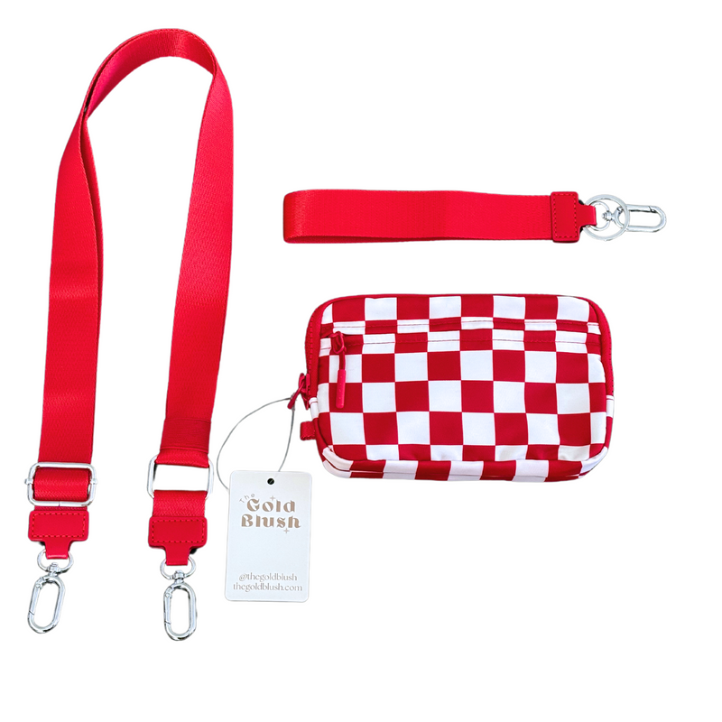 Gold Blush DualMode 2 in 1 Wallet RFID Protected– Nylon Wristlet & Crossbody Bag for Women, Fits Most Smartphones, Stylish & Versatile