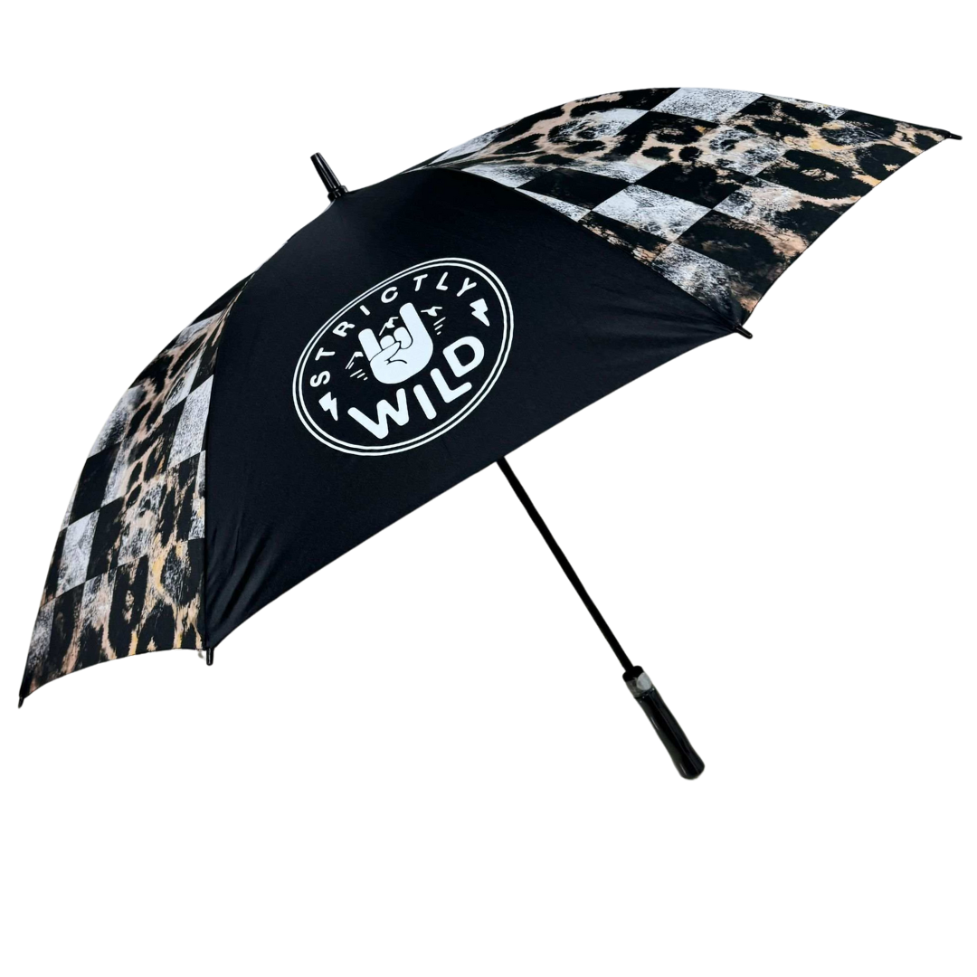 Leopard Checker Umbrella (DO NOT ORDER WITH ANYTHING BUT CROC CHARMS, STICKERS, OR WRAPPING PAPER!!!)