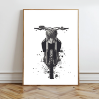 Dirt Bike Dreams Wall Prints - Digital Download