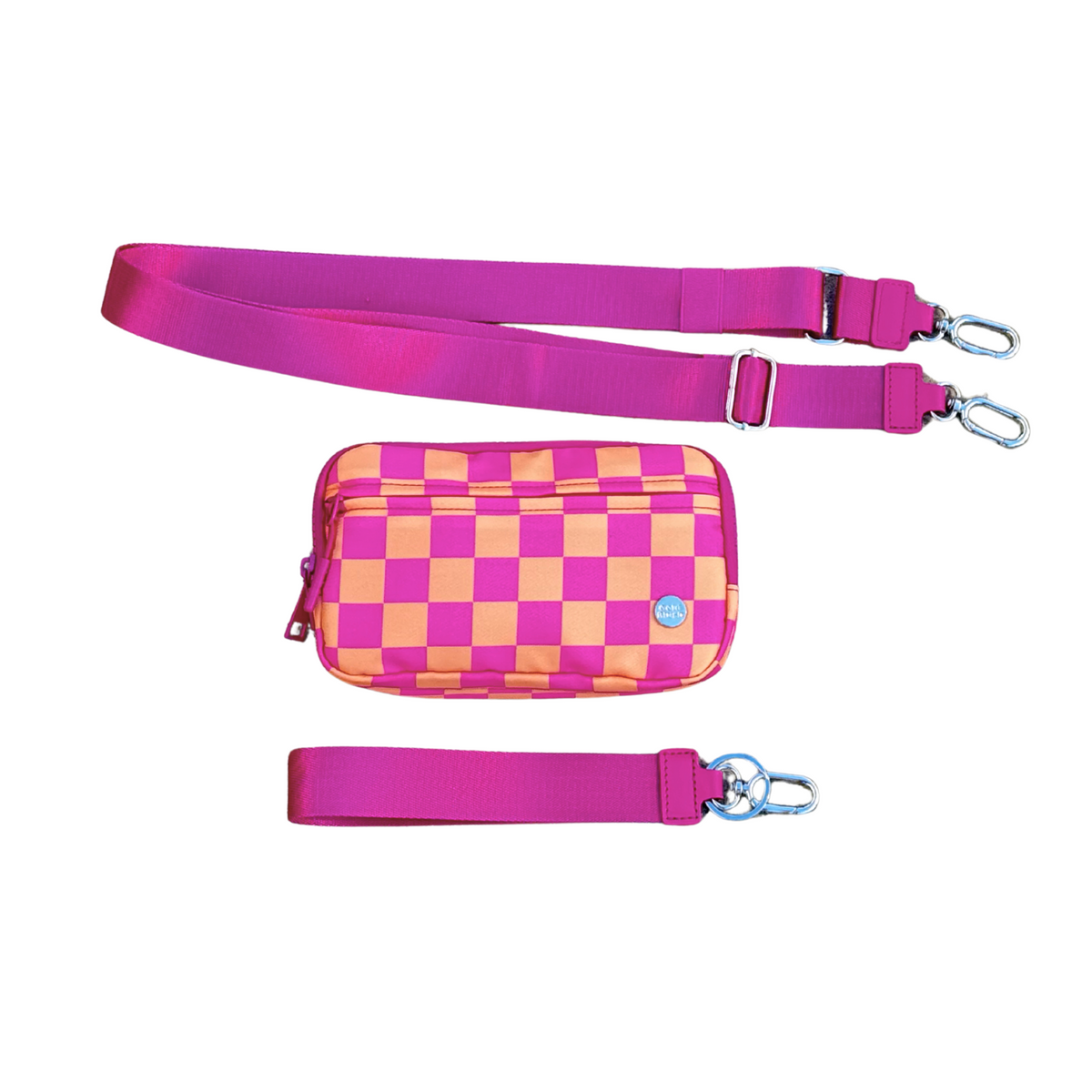 Gold Blush DualMode 2 in 1 Wallet RFID Protected– Nylon Wristlet & Crossbody Bag for Women, Fits Most Smartphones, Stylish & Versatile