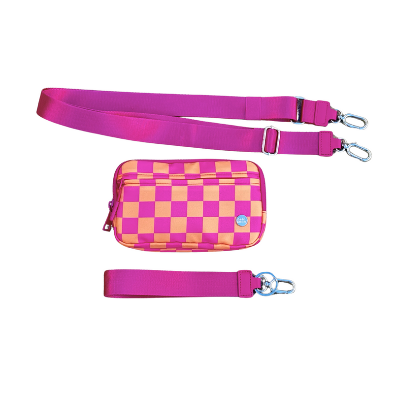 Gold Blush DualMode 2 in 1 Wallet RFID Protected– Nylon Wristlet & Crossbody Bag for Women, Fits Most Smartphones, Stylish & Versatile