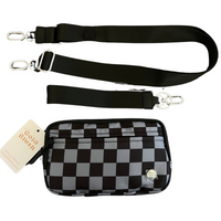 Gold Blush DualMode 2 in 1 Wallet RFID Protected– Nylon Wristlet & Crossbody Bag for Women, Fits Most Smartphones, Stylish & Versatile