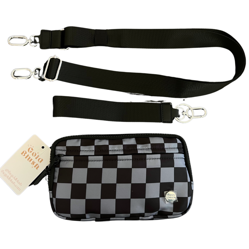 Gold Blush DualMode 2 in 1 Wallet RFID Protected– Nylon Wristlet & Crossbody Bag for Women, Fits Most Smartphones, Stylish & Versatile