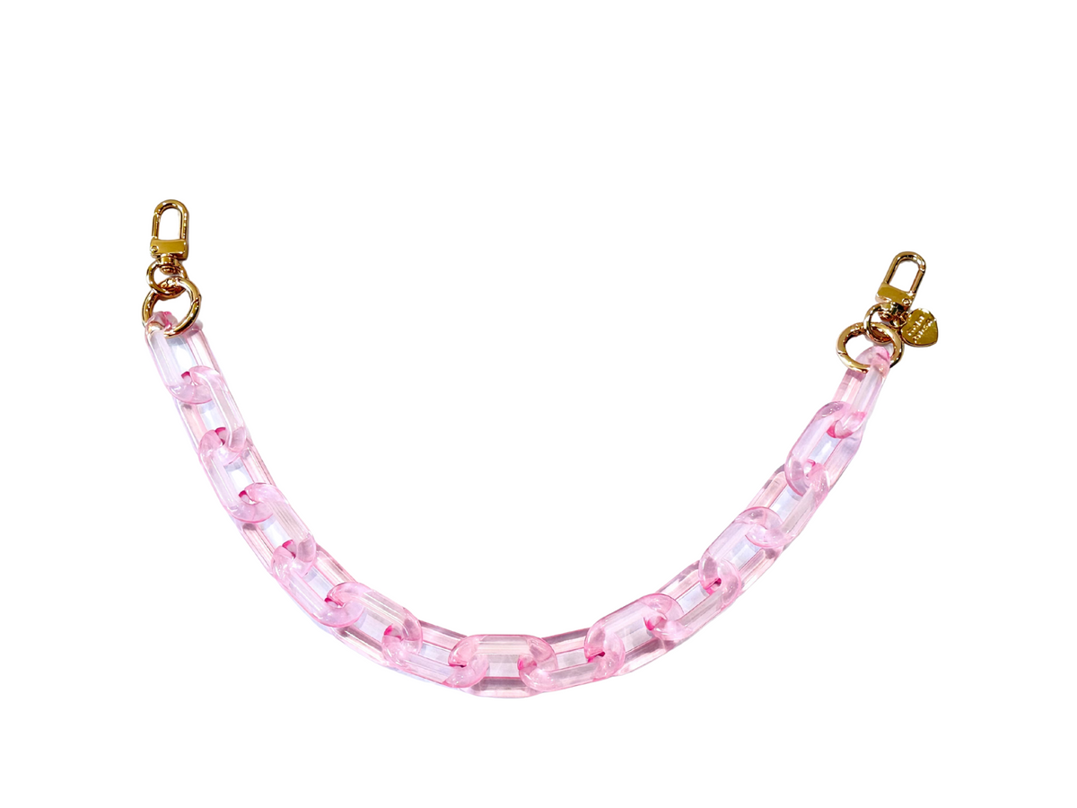 Gold Blush PopLinks – Chunky Acrylic Bag Chain for Purses, Handbags & Crossbodies (Decor or Handle)