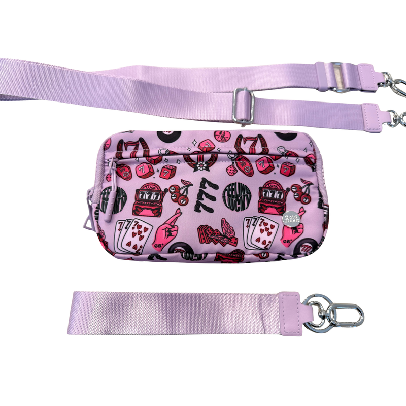 Gold Blush DualMode 2 in 1 Wallet RFID Protected– Nylon Wristlet & Crossbody Bag for Women, Fits Most Smartphones, Stylish & Versatile