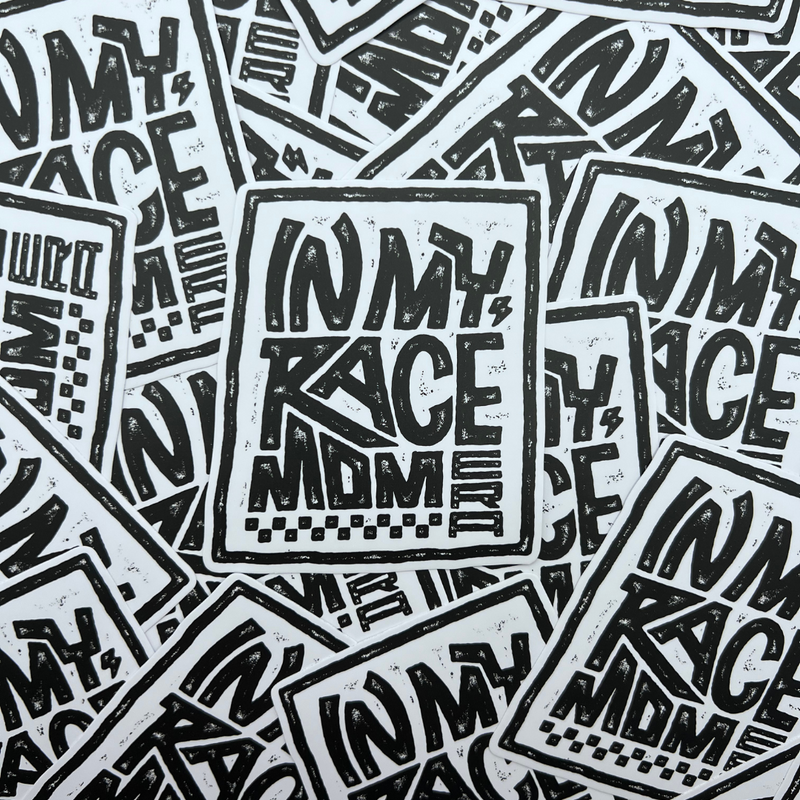 In My Race Mom Era Sticker
