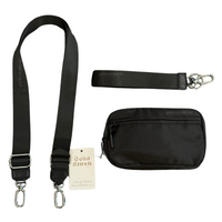 Gold Blush DualMode 2 in 1 Wallet RFID Protected– Nylon Wristlet & Crossbody Bag for Women, Fits Most Smartphones, Stylish & Versatile