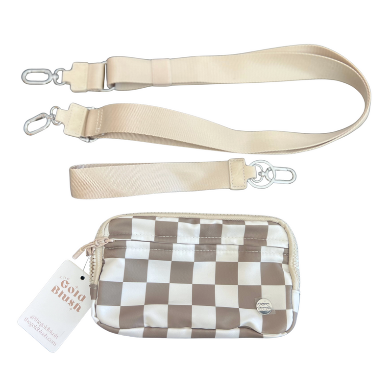 Gold Blush DualMode 2 in 1 Wallet RFID Protected– Nylon Wristlet & Crossbody Bag for Women, Fits Most Smartphones, Stylish & Versatile