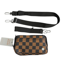 Gold Blush DualMode 2 in 1 Wallet RFID Protected– Nylon Wristlet & Crossbody Bag for Women, Fits Most Smartphones, Stylish & Versatile