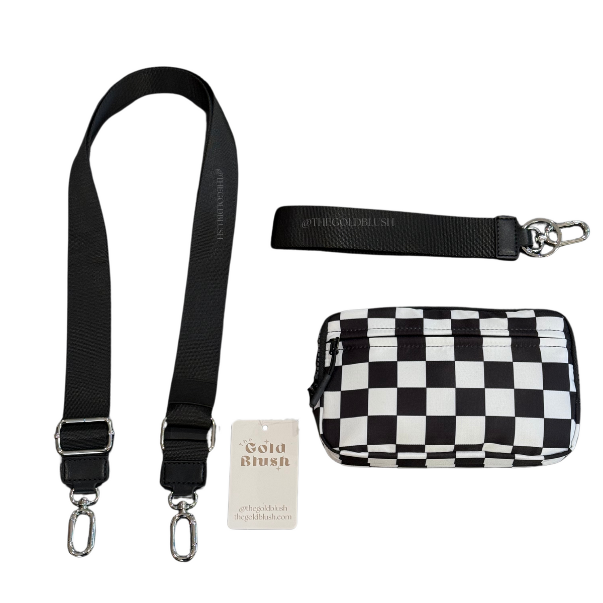 Gold Blush DualMode 2 in 1 Wallet RFID Protected– Nylon Wristlet & Crossbody Bag for Women, Fits Most Smartphones, Stylish & Versatile