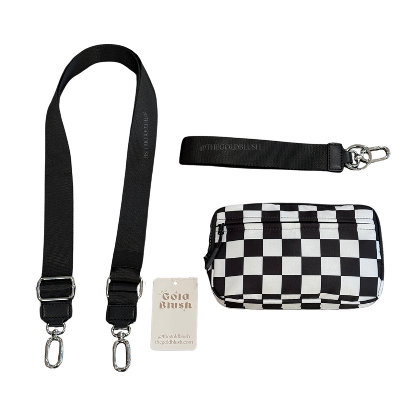 Gold Blush DualMode 2 in 1 Wallet RFID Protected– Nylon Wristlet & Crossbody Bag for Women, Fits Most Smartphones, Stylish & Versatile