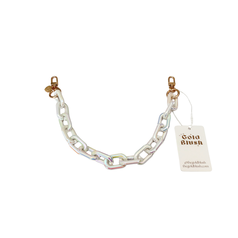 Gold Blush PopLinks – Chunky Acrylic Bag Chain for Purses, Handbags & Crossbodies (Decor or Handle)
