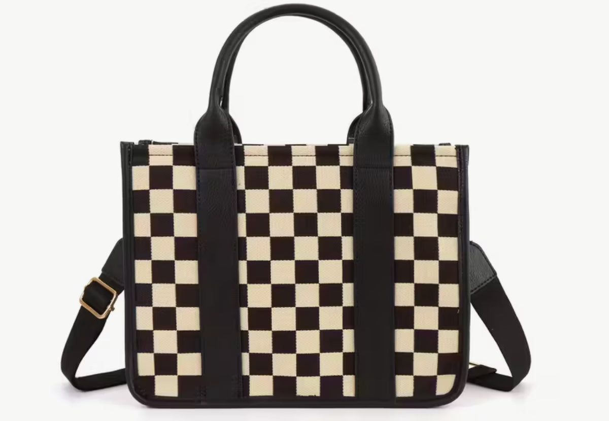 Checkmate Mini Tote 🖤🤎