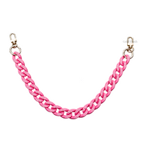 Gold Blush Crystal Luxe Bag Chain- Matte Pastel Acrylic Mini Bag Chain Decor or Replacement Strap for Purses, Handbags