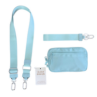 Gold Blush DualMode 2 in 1 Wallet RFID Protected– Nylon Wristlet & Crossbody Bag for Women, Fits Most Smartphones, Stylish & Versatile