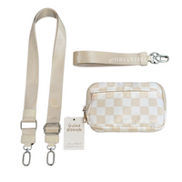 Gold Blush DualMode 2 in 1 Wallet RFID Protected– Nylon Wristlet & Crossbody Bag for Women, Fits Most Smartphones, Stylish & Versatile