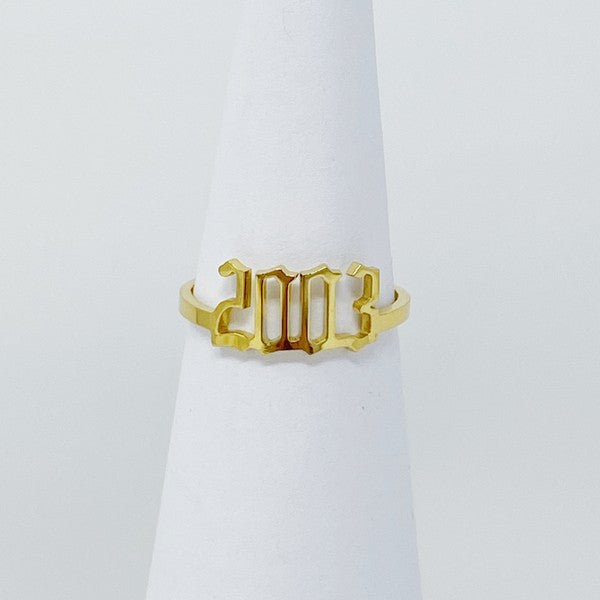 Year Ring Birth Year Ring – Majestic Boutique