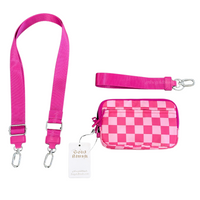 Gold Blush DualMode 2 in 1 Wallet RFID Protected– Nylon Wristlet & Crossbody Bag for Women, Fits Most Smartphones, Stylish & Versatile