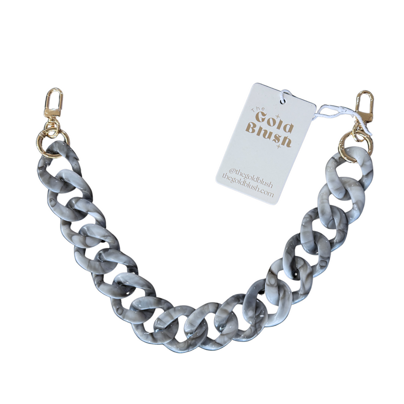 Acrylic Luxe Bag Chain | 18" Multi-Use Handle, Strap & Décor