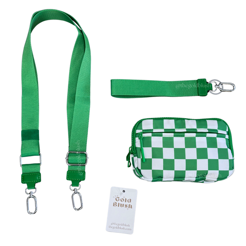 Gold Blush DualMode 2 in 1 Wallet RFID Protected– Nylon Wristlet & Crossbody Bag for Women, Fits Most Smartphones, Stylish & Versatile