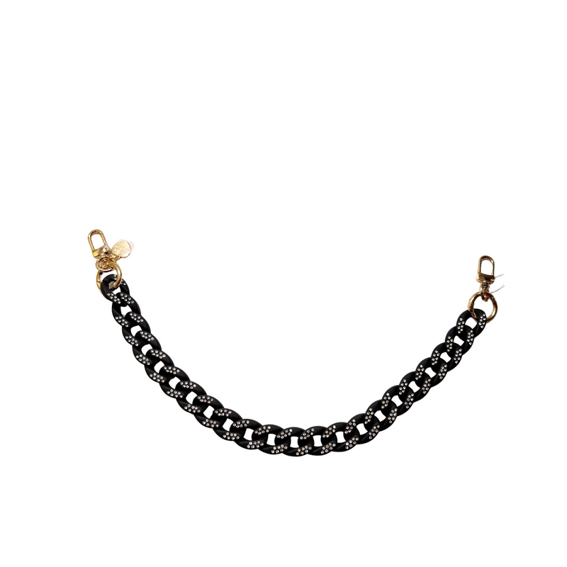 Gold Blush Crystal Luxe Bag Chain- Matte Pastel Acrylic Mini Bag Chain Decor or Replacement Strap for Purses, Handbags