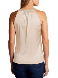 V-Neck Ruched Detail Tank